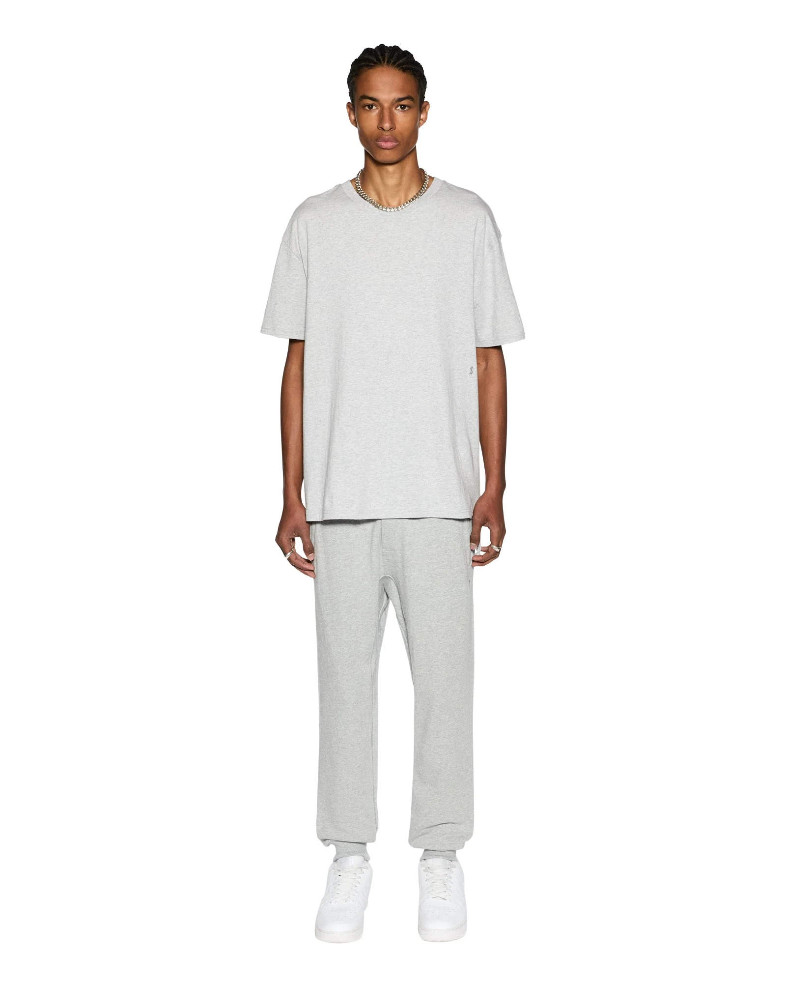 4 X 4 BIGGIE SS TEE GREY MARLE - Image 4