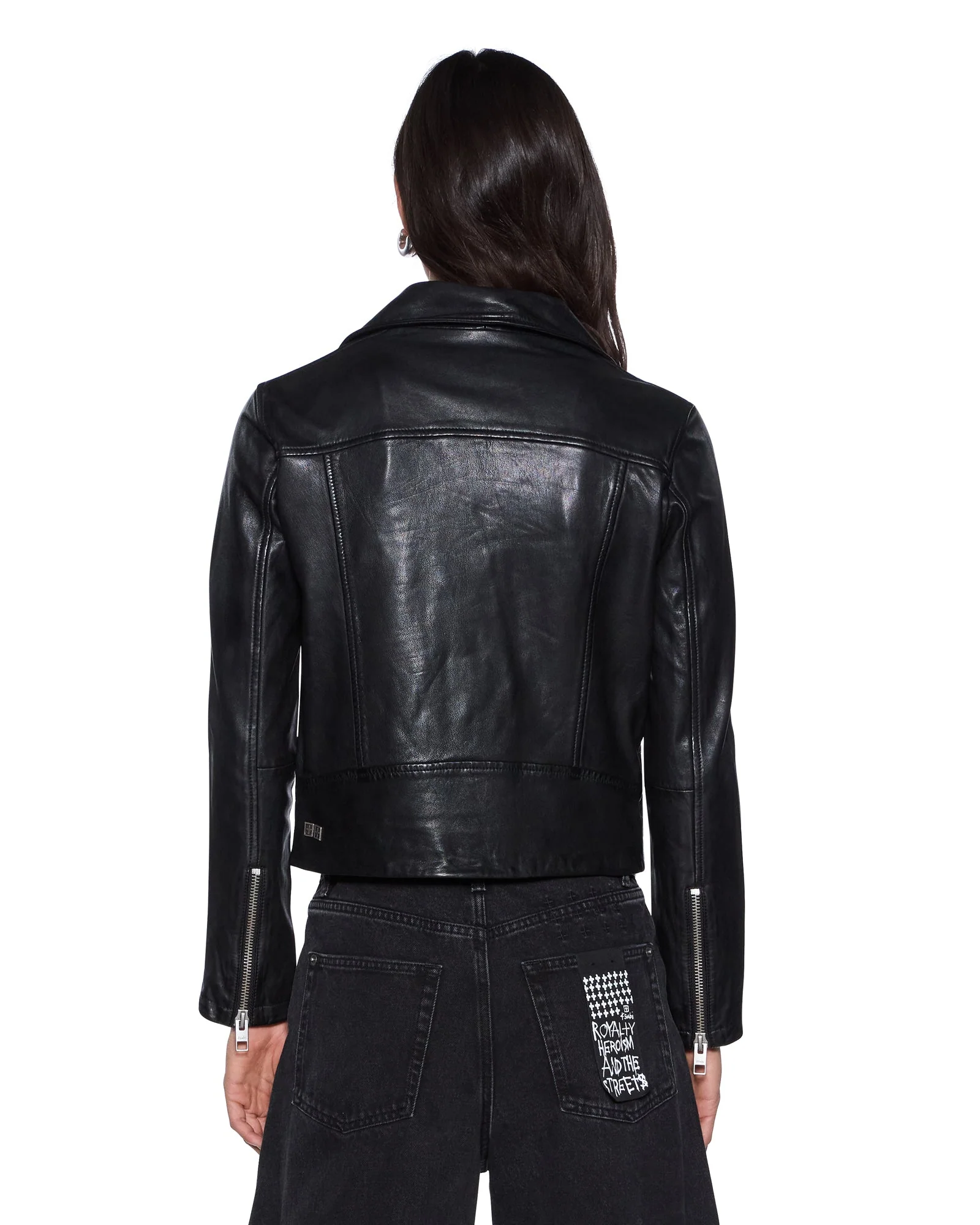 AMPLIFY LEATHER JACKET BLACK - Image 4