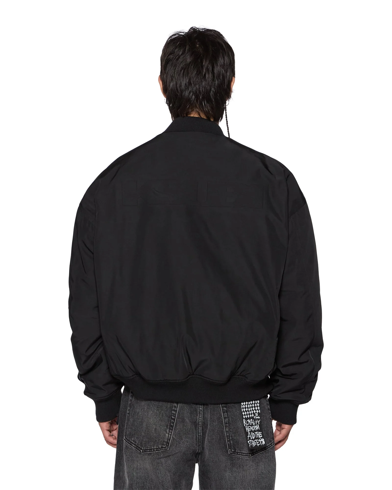 INTRUDER BOMBER JACKET BLACK - Image 5