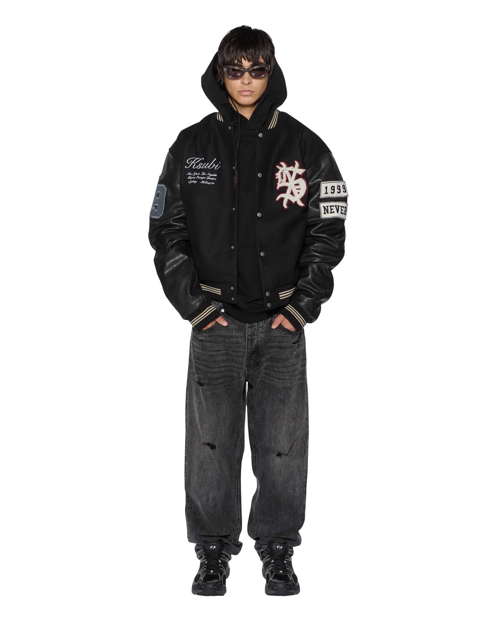 INTRUDER EKCESS HOODIE JET BLACK - Image 5