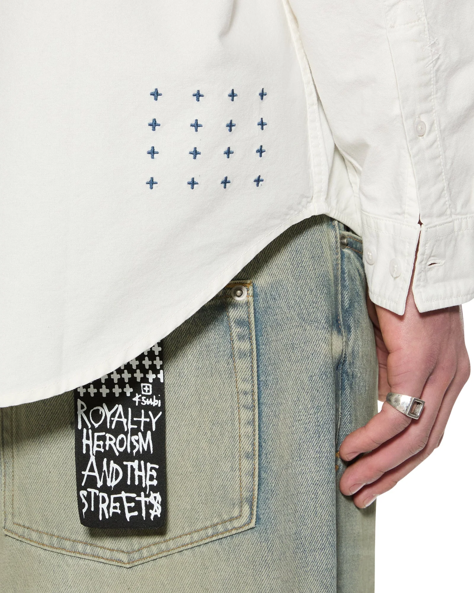 KSIGNATURE BUTTON DOWN LS SHIRT WHITE - Image 4