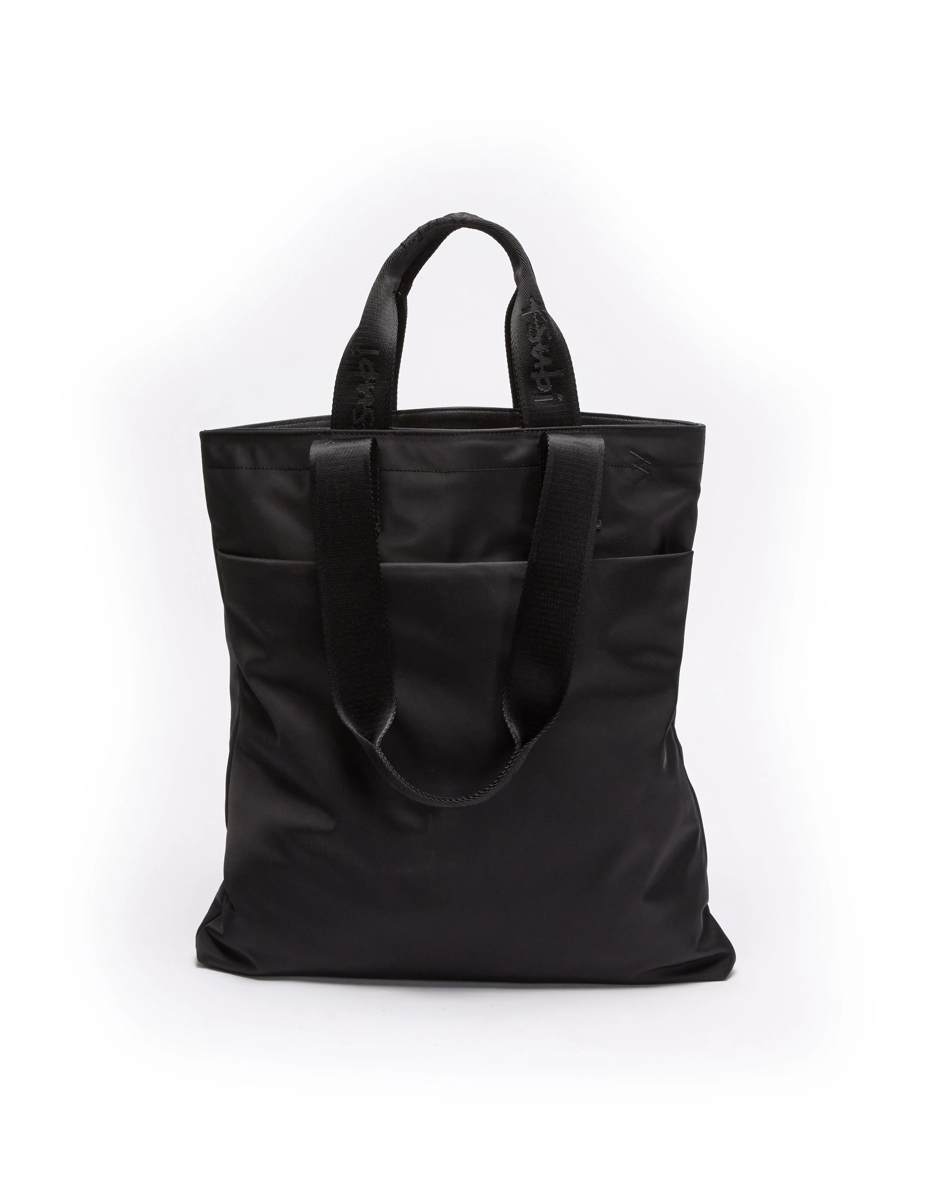 MADE IN HEAVEN NYLON LEATHER TOTE BLACK - Image 4