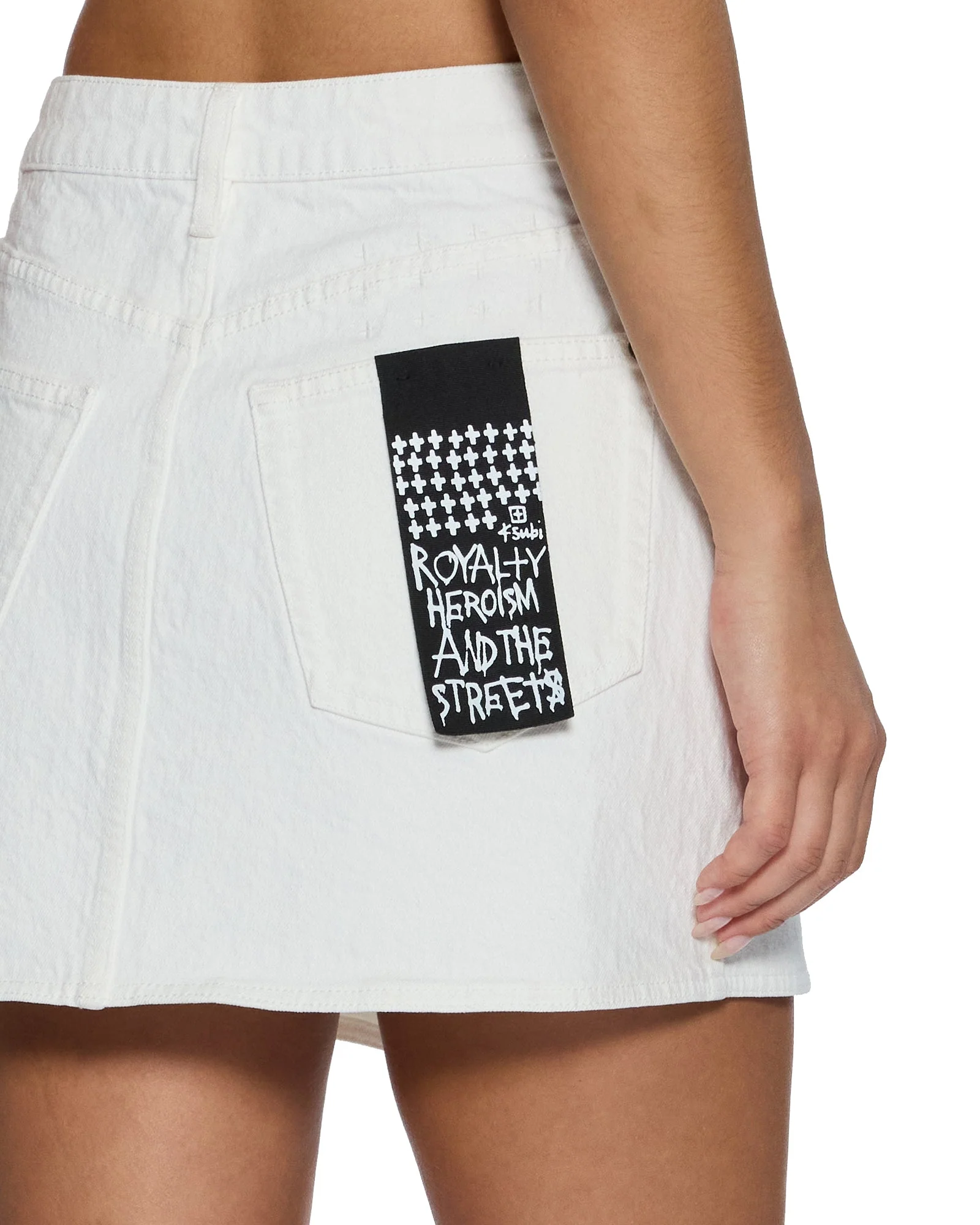 RAP SKIRT CURVE ECRU - Image 4