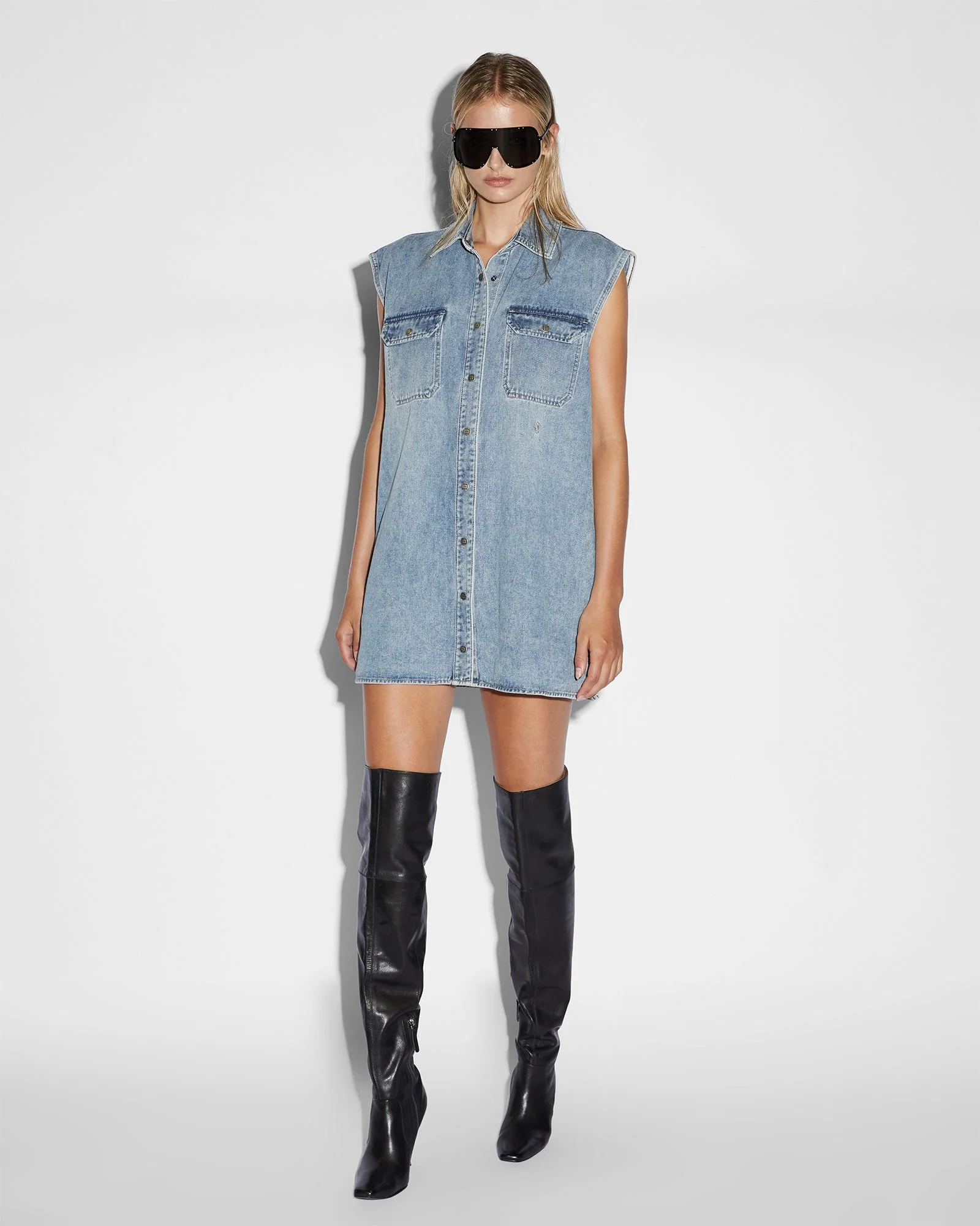 SLEEVELESS DRESS OVERKAST - Image 7