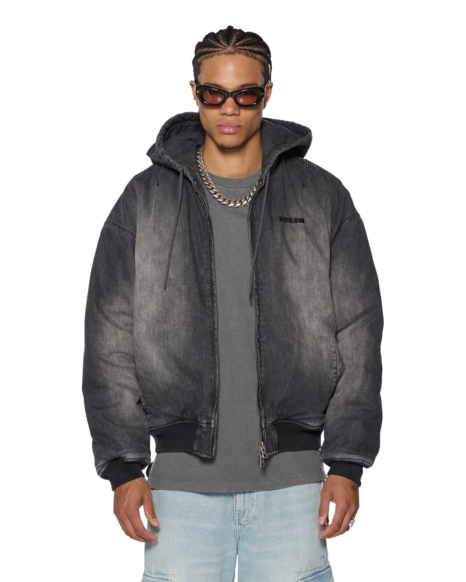 SLOUCH BOMBER JACKET FADED BLACK - Image 3