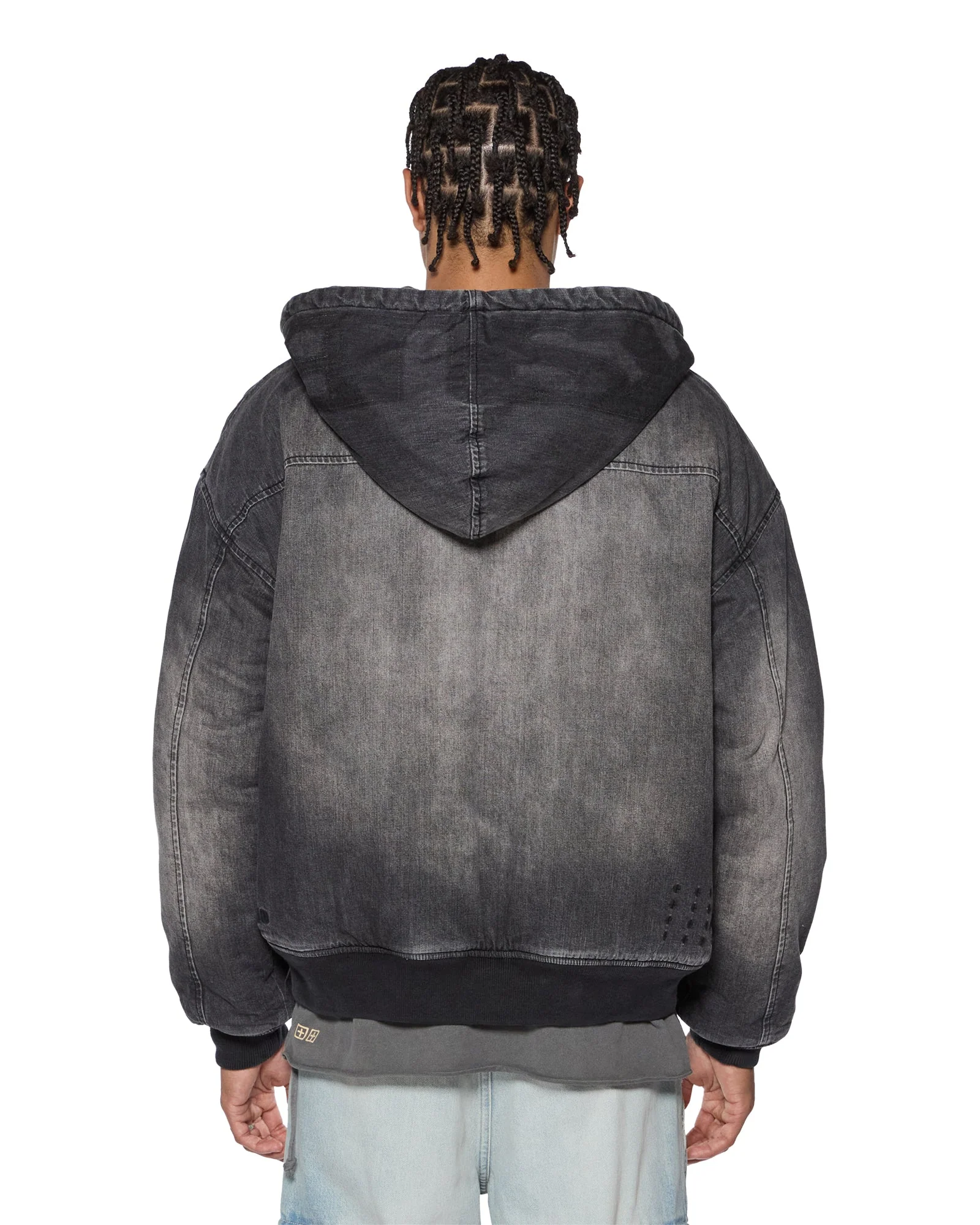 SLOUCH BOMBER JACKET FADED BLACK - Image 4